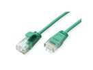 ROLINE GREEN UTP Data Center Patch Cord Cat.6A (Class EA), LSOH, Slim, green, 3 m