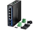 TRENDnet TI-G51SC 5-poorts Gigabit Switch Industriële DIN-rail met MM SC-poort