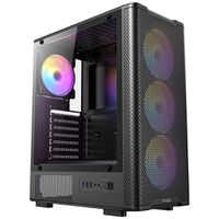 ANTEC VX-310 ARGB ATX, Micro-ATX , ITX Mid Tower Gaming PC Gehäuse, schwarz