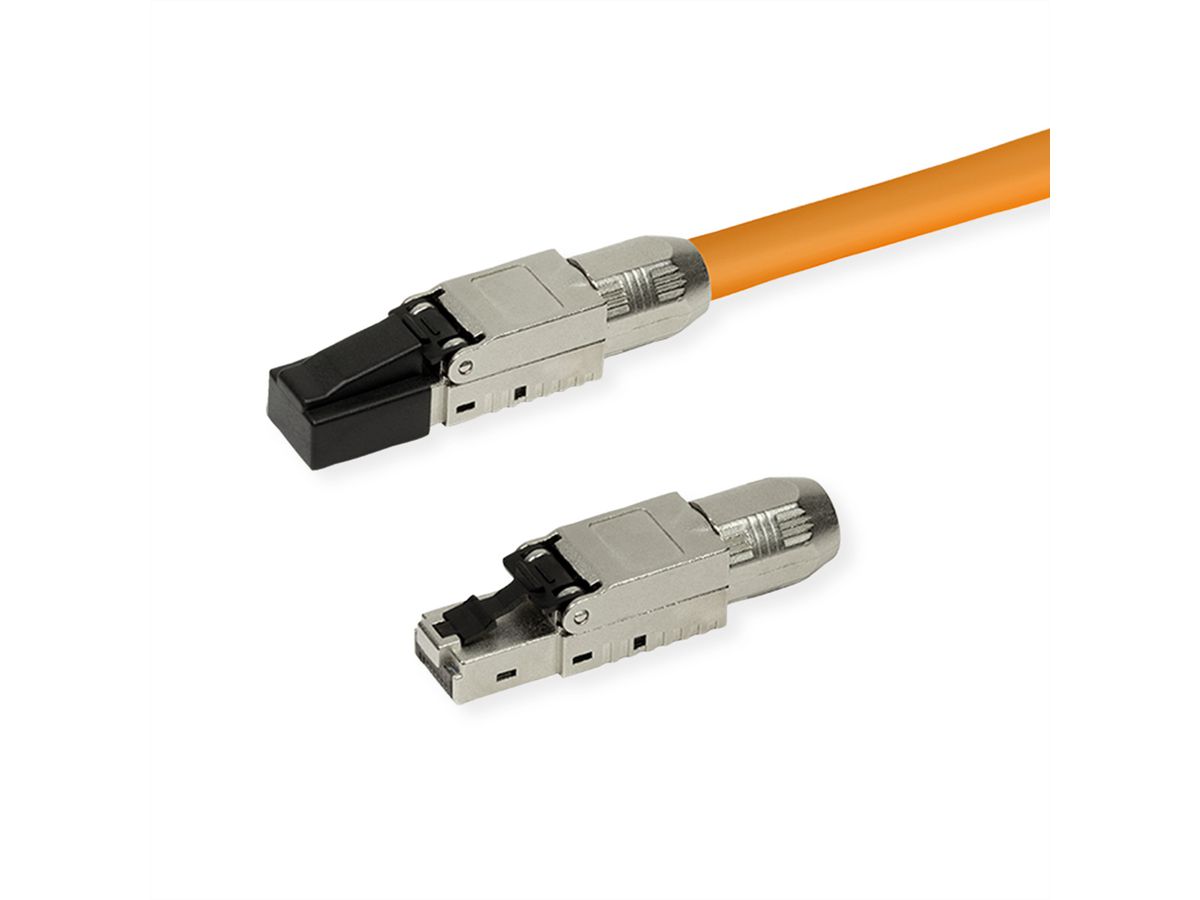 ROLINE veldmontage RJ-45 connector Cat.6A (Klasse EA), STP, zilver