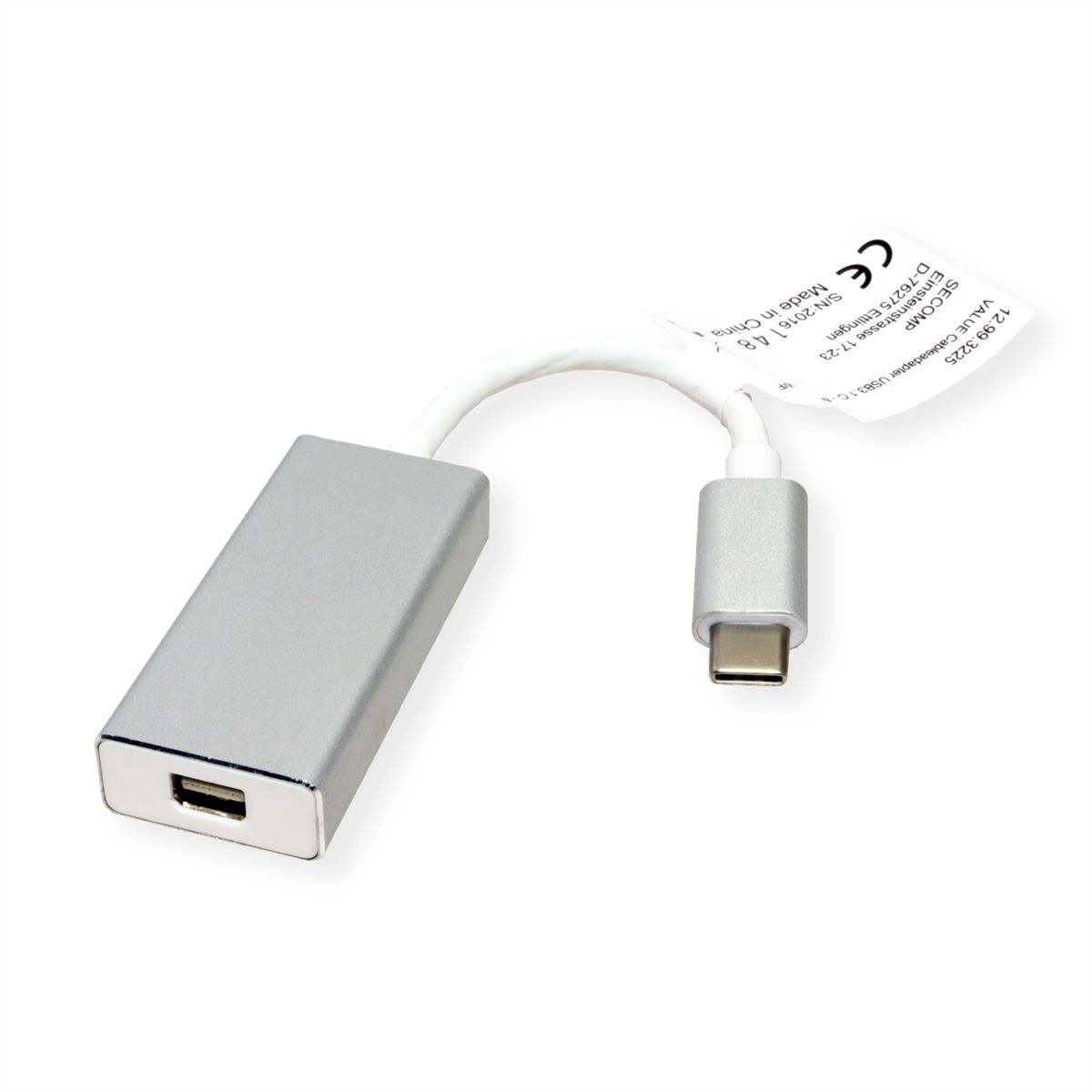 VALUE Beeldscherm adapter USB Type C - Mini DisplayPort v1.2