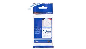 Brother TZE-FA4 label-making tape Blue on white