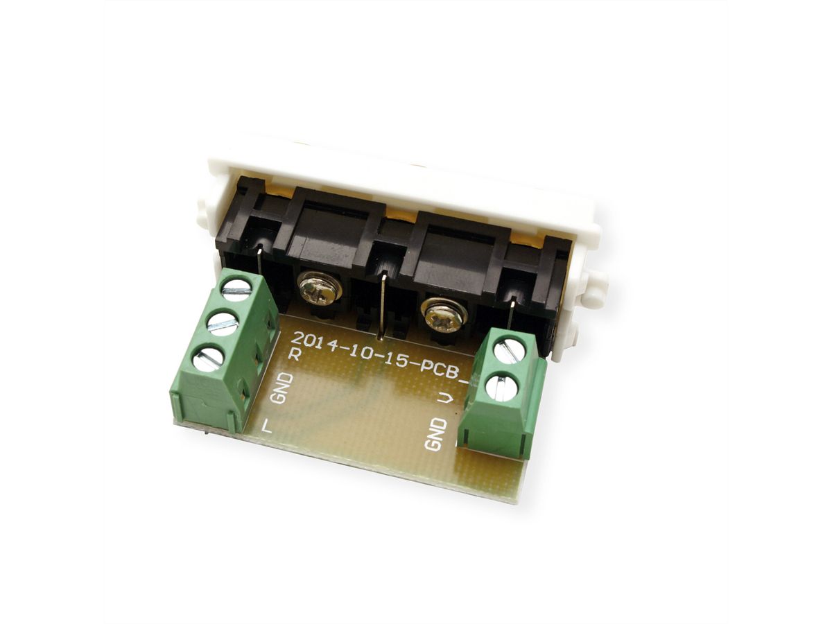 VALUE A/V Aansluit Systeem, A/V Module (2x Audio, 1x Video)