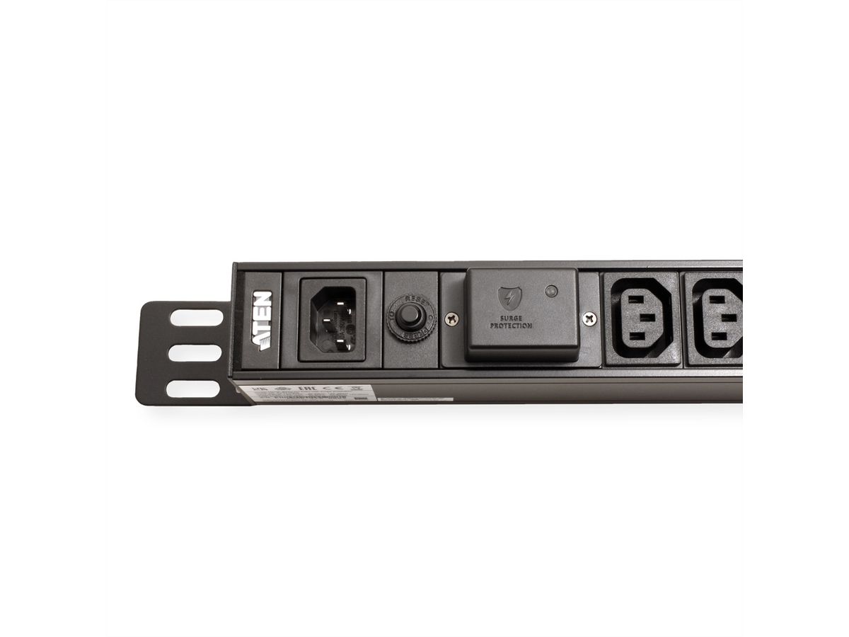 ATEN PE0116SG 0U 10A 16-poorts PDU met overspanningsbeveiliging