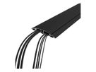 DATAFLEX Addit cable protector, straight 453, black, 118 cm