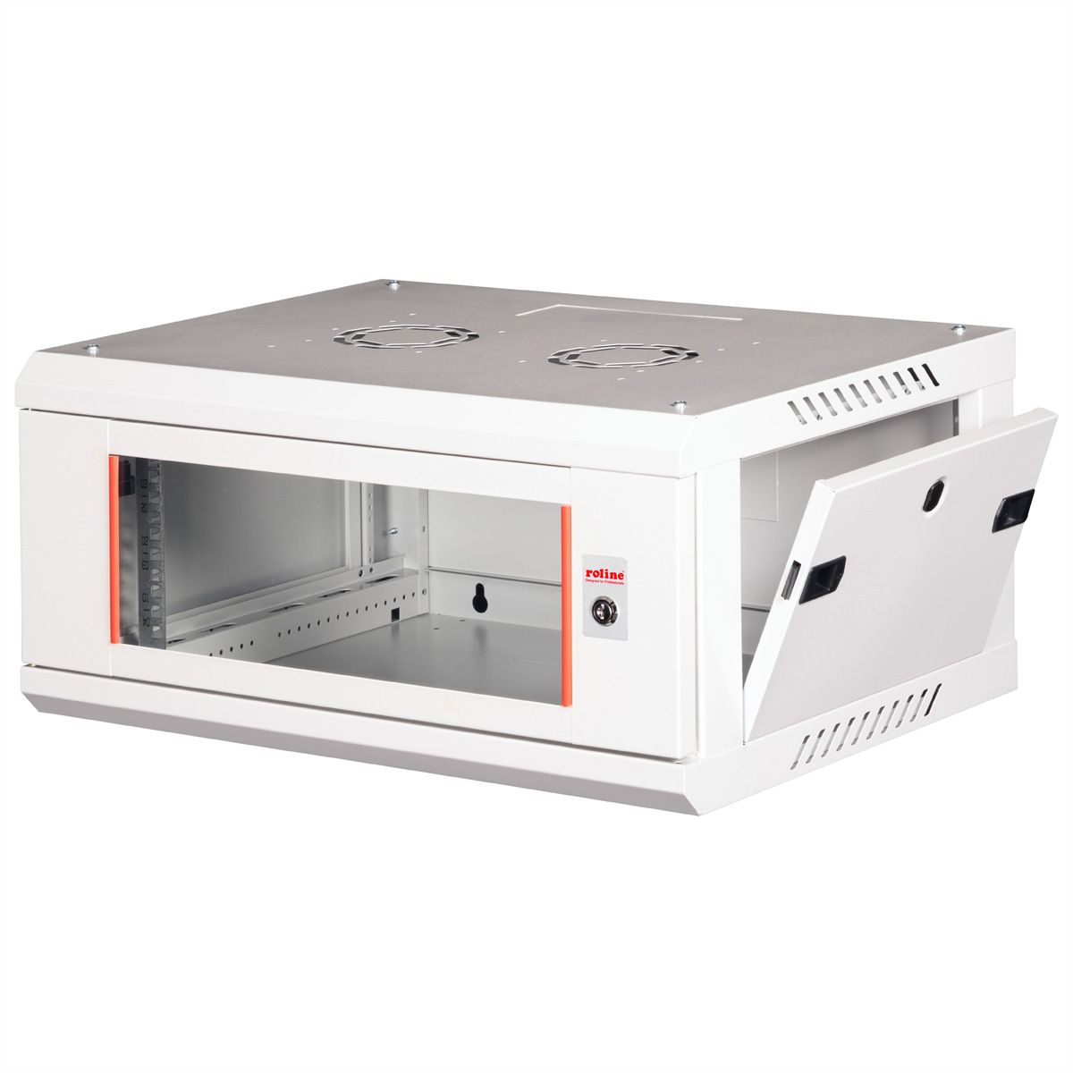 ROLINE 19-inch wandbehuizing Basic Plus 4U, 600x450 BxT grijs