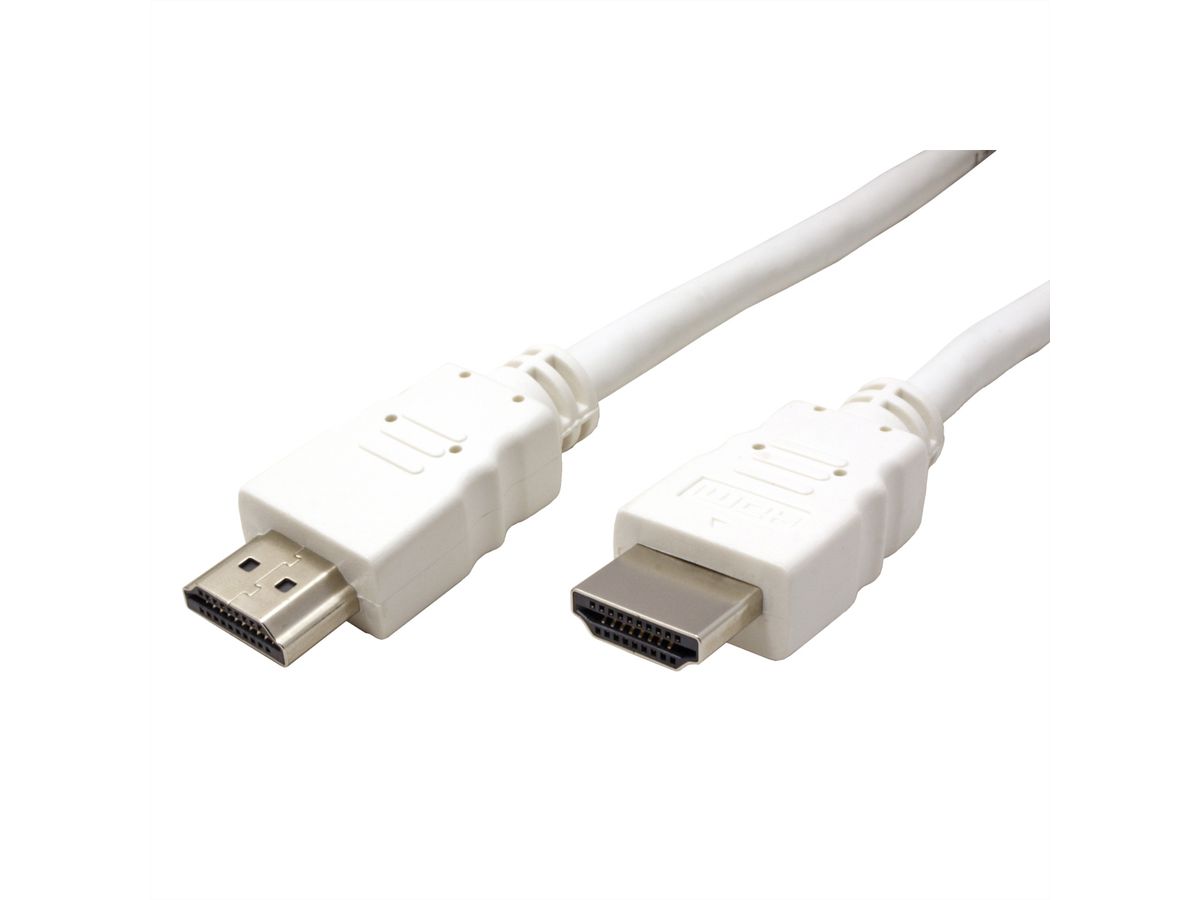 VALUE HDMI High Speed Cable met Ethernet M-M, wit, 7,5 m