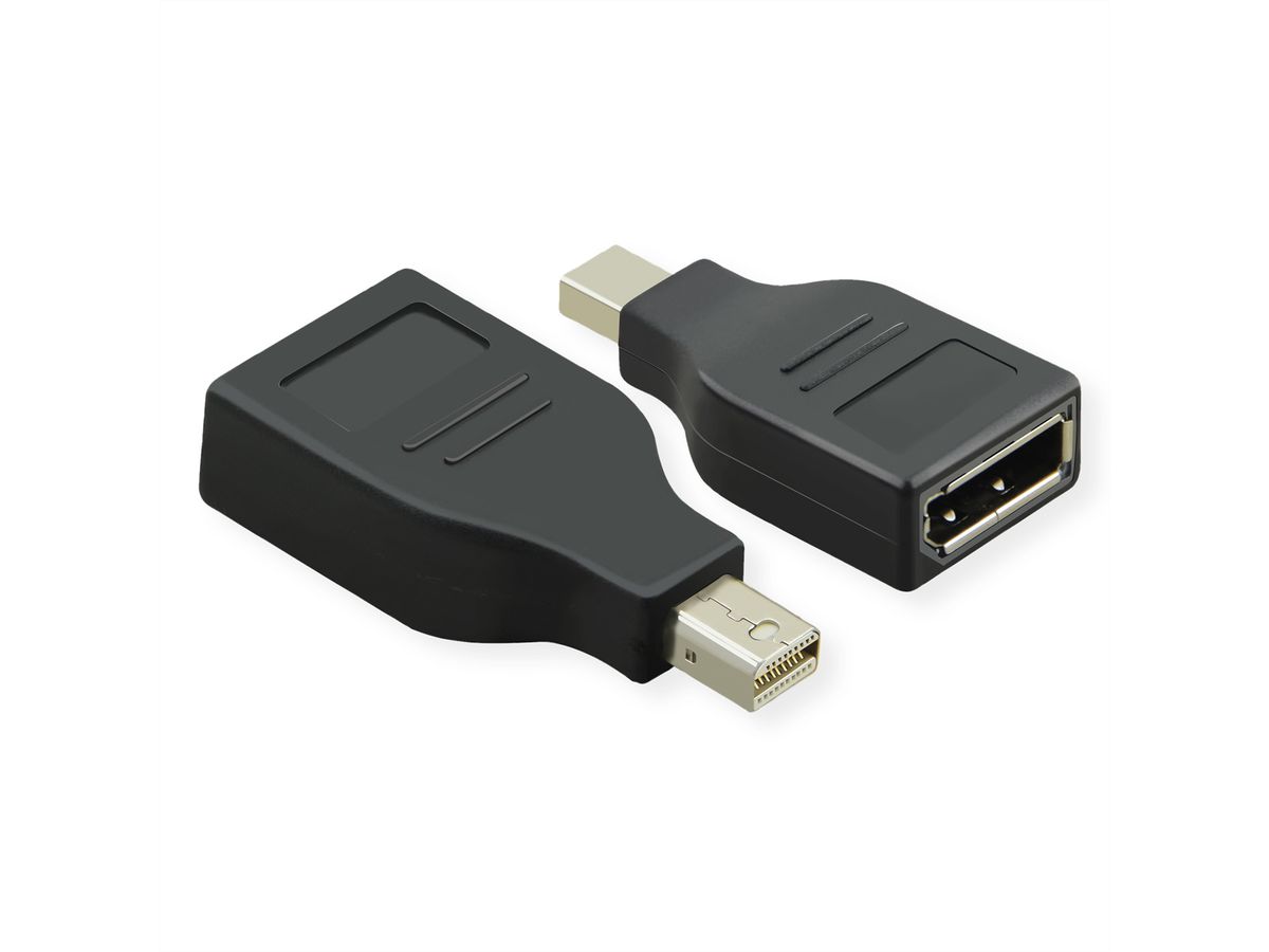 VALUE DisplayPort adapter, Mini DP Male - DP Female