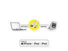 ROLINE GOLD Lightning naar USB 2.0 kabel voor iPhone, iPod, 1 m