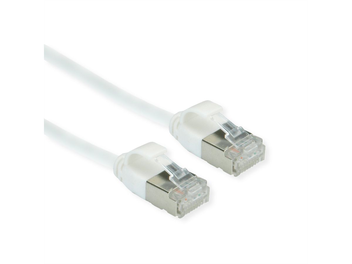 ROLINE GREEN U/FTP DataCenter Patch Cord Cat.6A (Class EA), LSOH, slim, white, 2 m