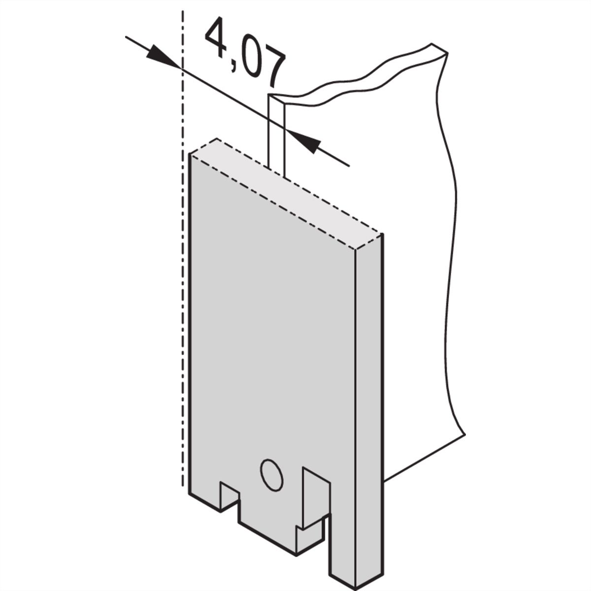 SCHROFF 19" Front Panel, Plain, 3U, 28 HP, 2.5 mm, Al, RAL 7035