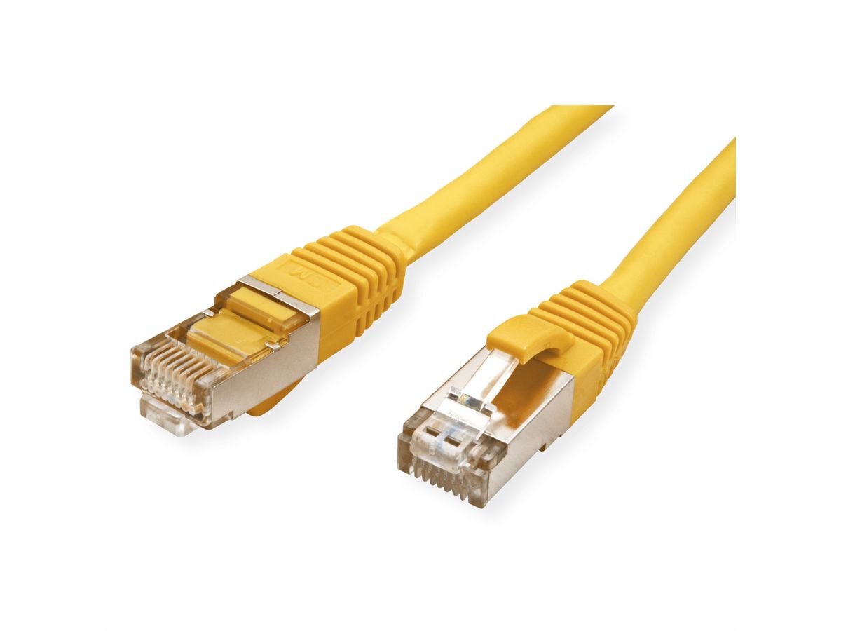 VALUE S/FTP Patch Cord Cat.6 (Class E), halogen-free, yellow, 2 m