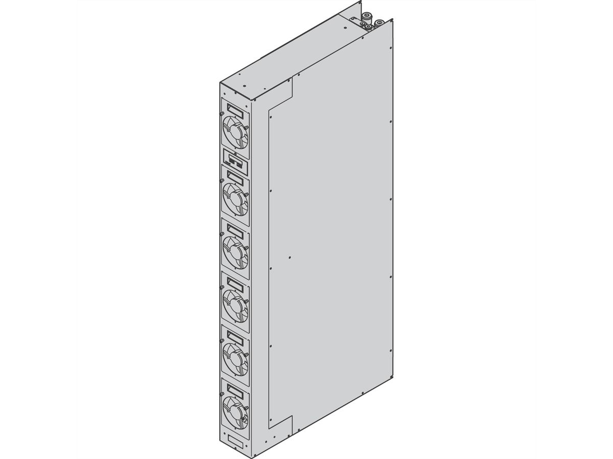SCHROFF Varistar SHX 30 In-Row Cooler, Lucht/vloeistof warmtewisselaar, 2 PSU's, Top/Bottom Feed