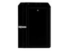 ROLINE 19-inch wandbehuizing Pro 16 U, 600x600 BxD tweedelig draaibaar zwart