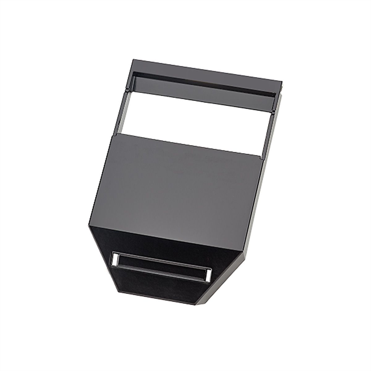 BACHMANN DESK2 kabelgeleider RAL9005, zwart geverfd