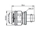 TELEGÄRTNER Adapt BNC to N (f-m)