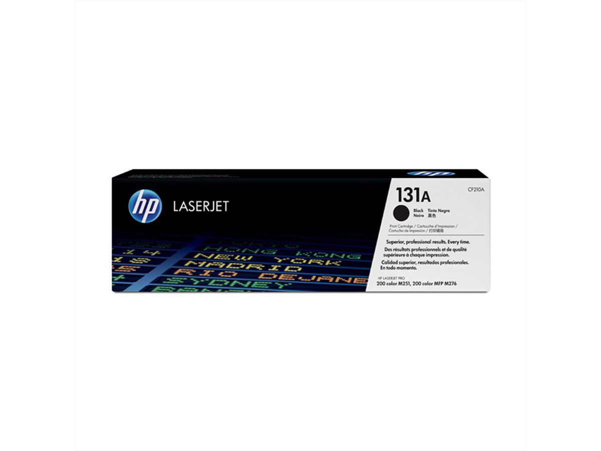 CF210A, HP Color LaserJet zwarte printcartridge, #131A, ca. 1600 pagina's