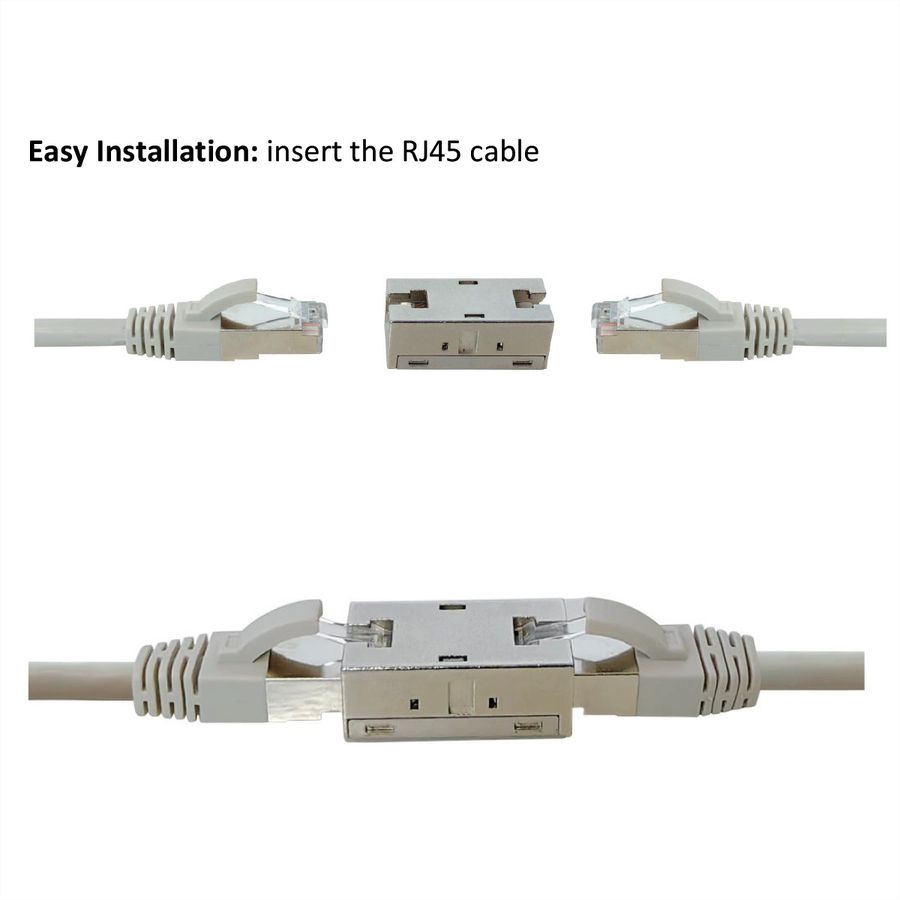ROLINE RJ45 koppelstuk, afgeschermd, Cat.6A (Class EA), metalen behuizing