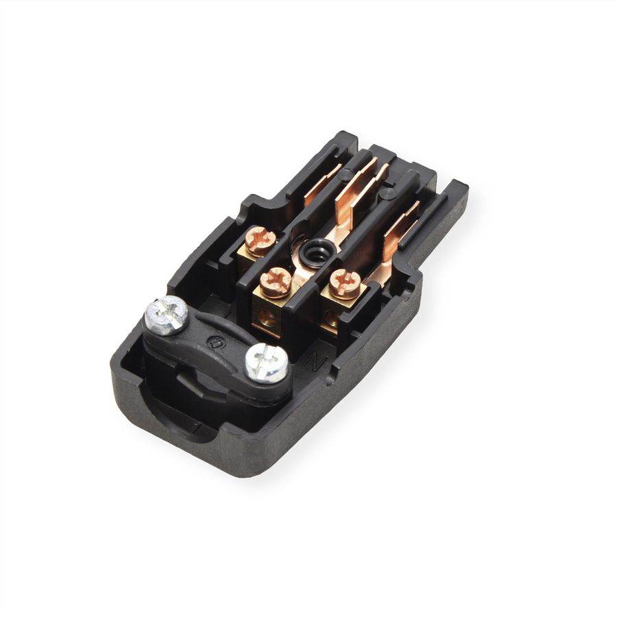 BACHMANN C15 connector voor warme apparaten Type 789 155°C, zwart
