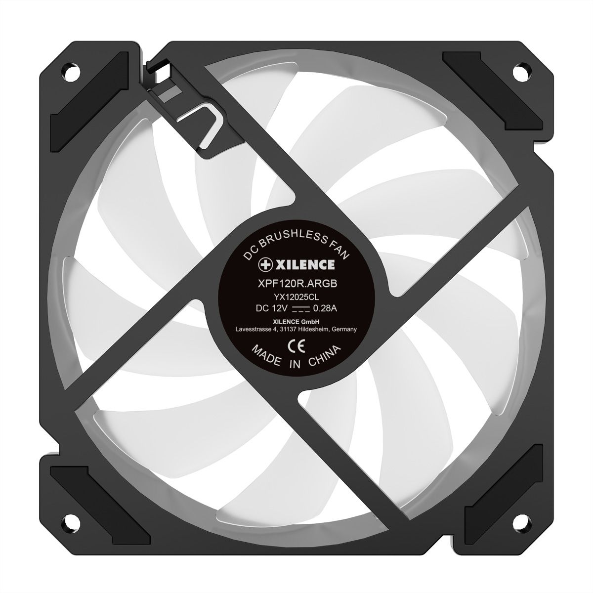 XILENCE Performance A+ REVERSE XF065, 120mm ARGB LED Lüfter schwarz