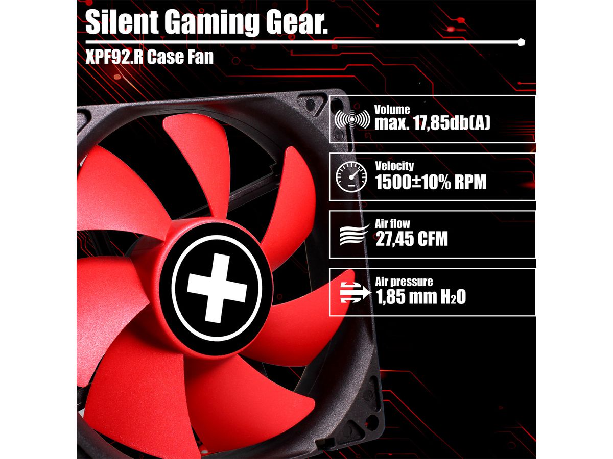 Xilence XPF92.R 92mm Performance Case Fan, 3PIN