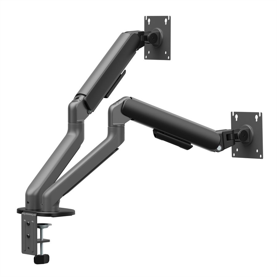 STANDARD Dual-Monitorarm, Mechanische Feder, 17–32 Zoll, max. 2 × 10 kg, schwarz