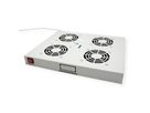 ROLINE 19-inch fan unit 4 fans, Thermostat grey