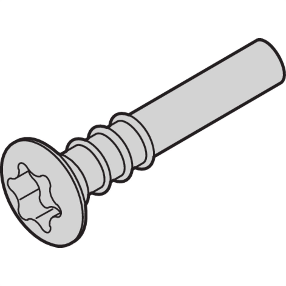 SCHROFF Countersunk head screw, Torx, 3 x 20, 100 pcs