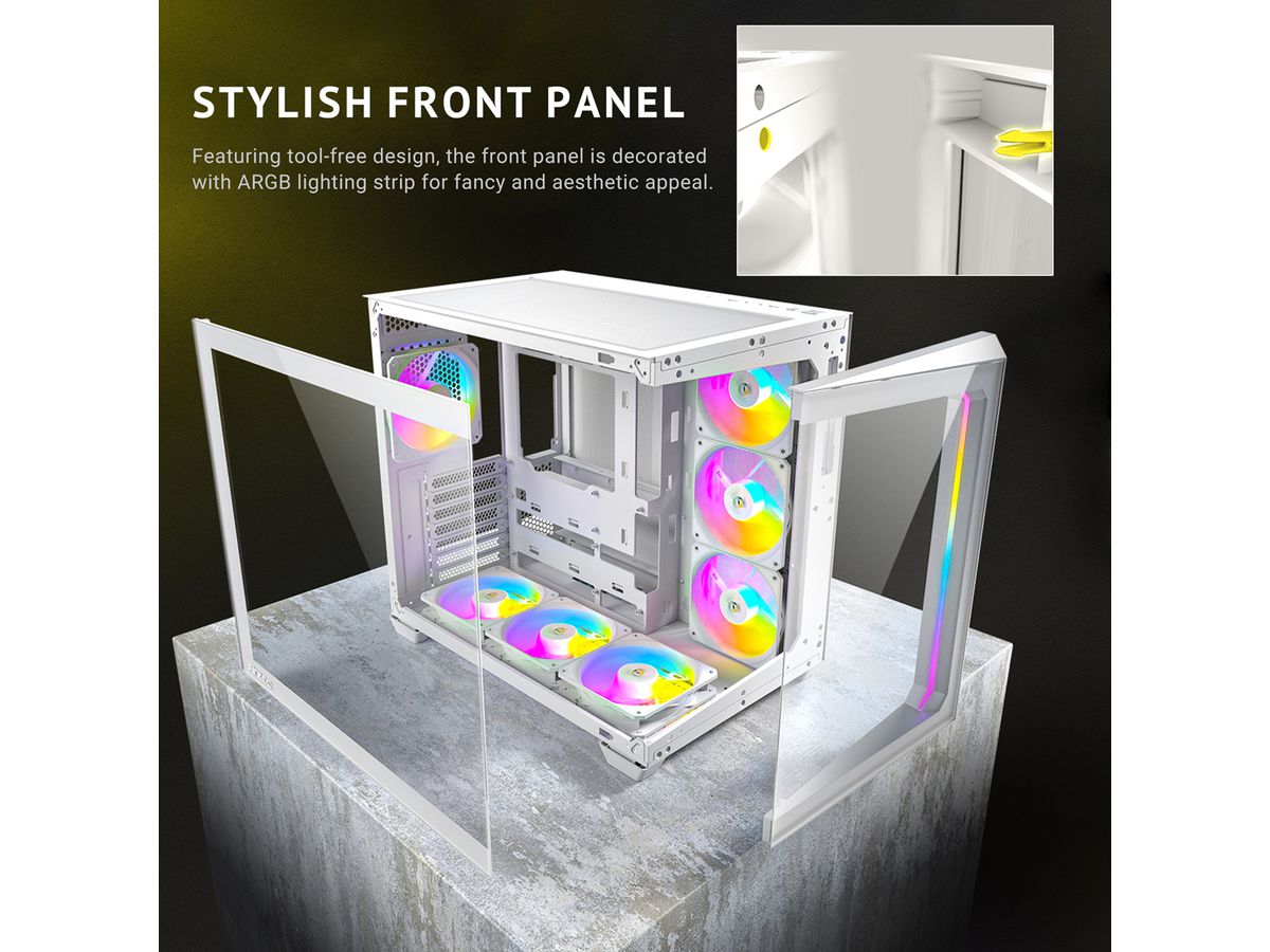 ANTEC Constellation C5 ARGB PC case Midi Tower ATX, white