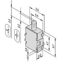 SCHROFF Microschakelaar voor AMC Carrier Mechanics, Normally Closed