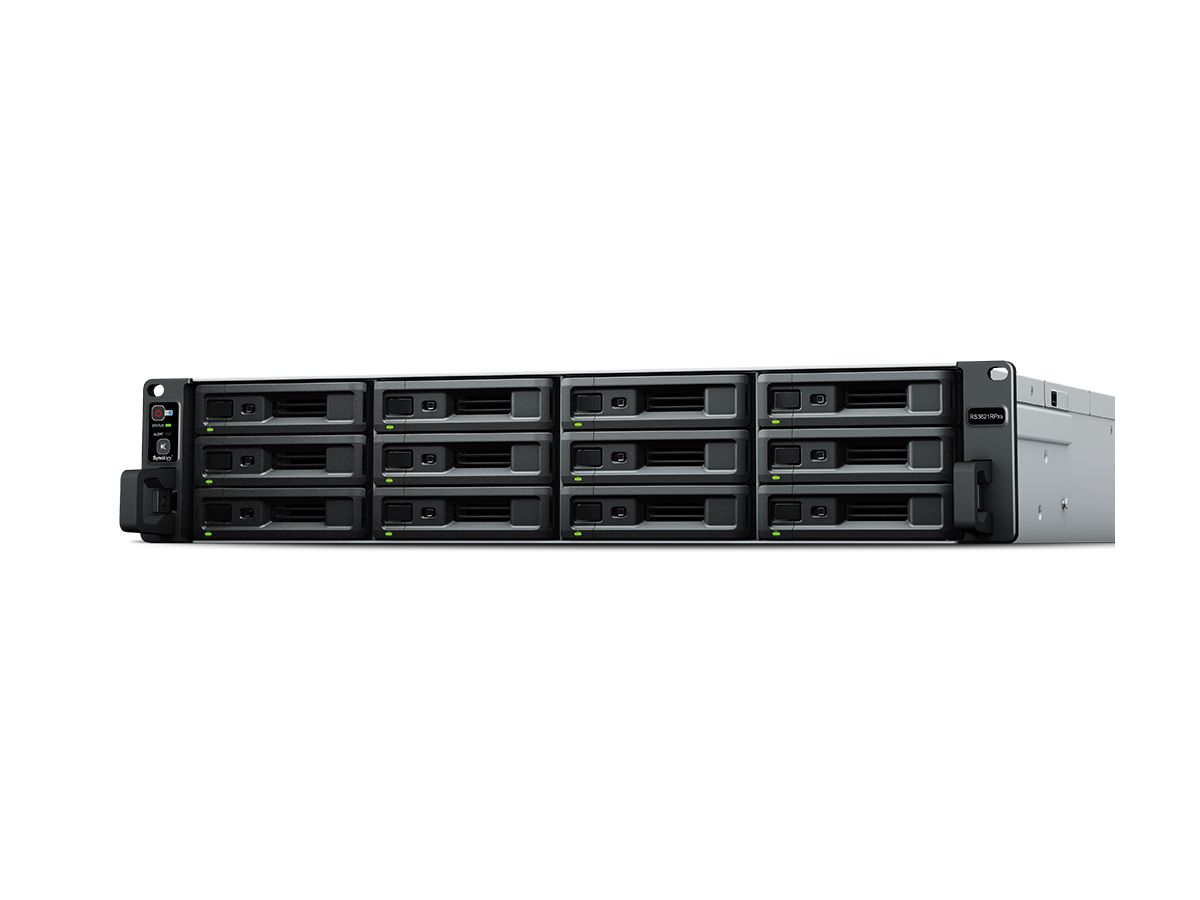 Synology RackStation RS3621RPXS data-opslag-server Opslagserver Rack (2U) Ethernet LAN Zwart D-1531