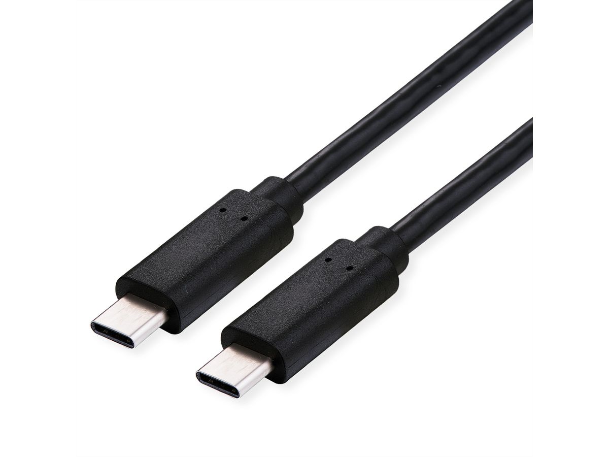 ROLINE USB4 Gen3x2 Kabel, C-C, M/M, 40Gbit/s, 240W , zwart, 0,8 m