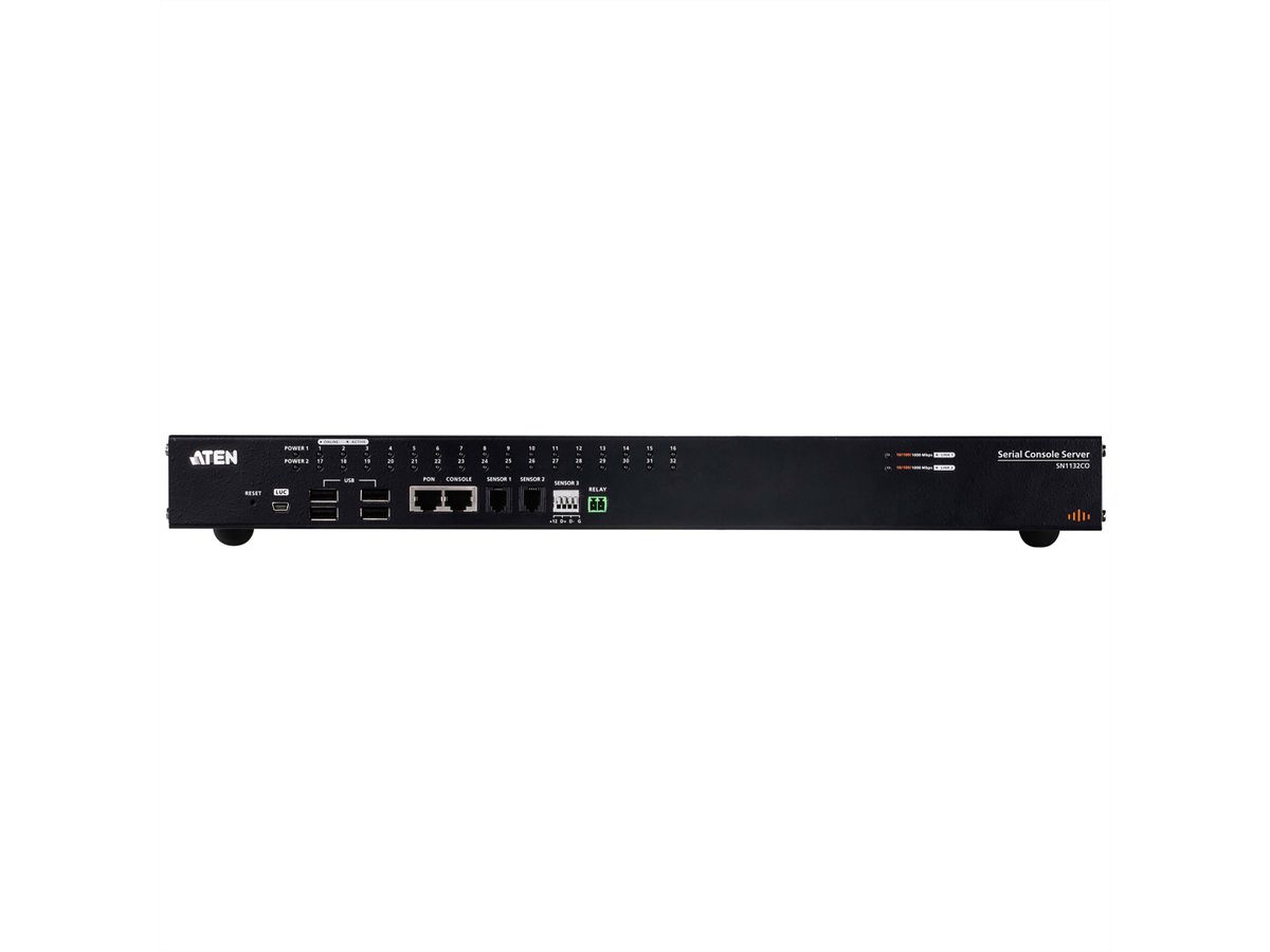 ATEN SN1132CO 32-Port Serieller Konsolen Server mit Dual Power