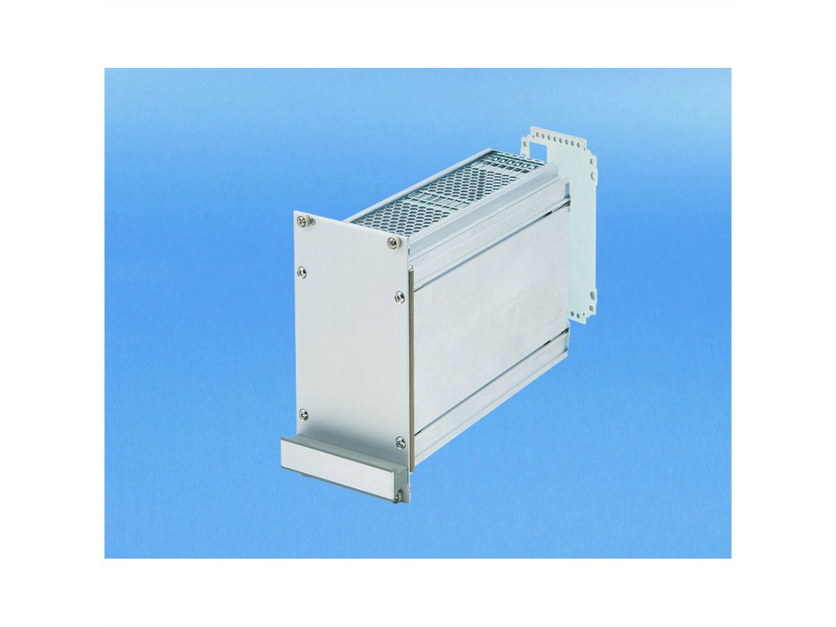 SCHROFF Insteekeenheid met frame PRO-Set, Afgeschermd, geperforeerd, 1 Connector, 3 HE, 28 HE, 167 mm