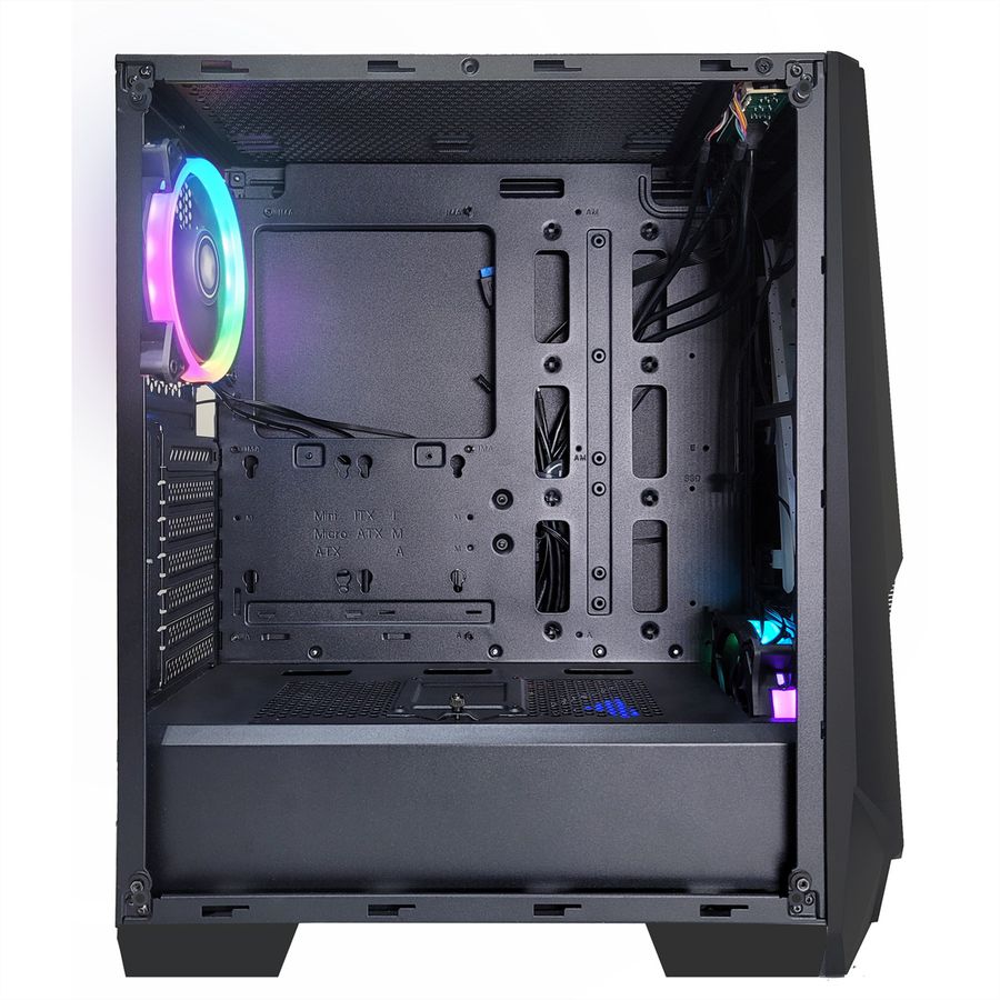 Xilence Xilent Blast X505.ARGB Gaming PC Case, RGB ATX Midi Tower, black