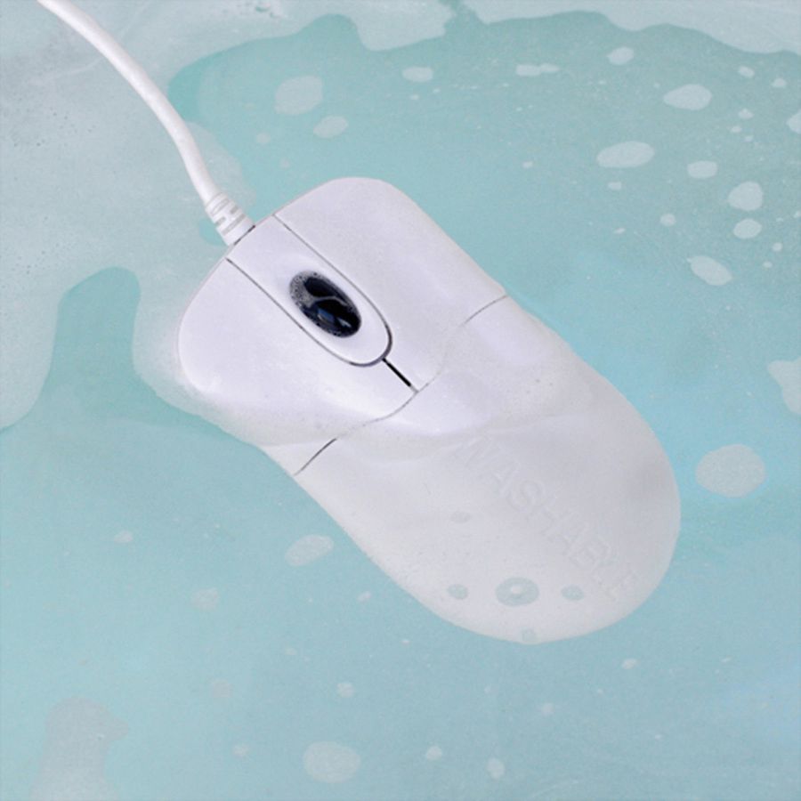 SEAL SHIELD Zilver Storm Muis USB wit STWM042