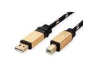 ROLINE GOLD USB 2.0 kabel, type A-B, 3 m