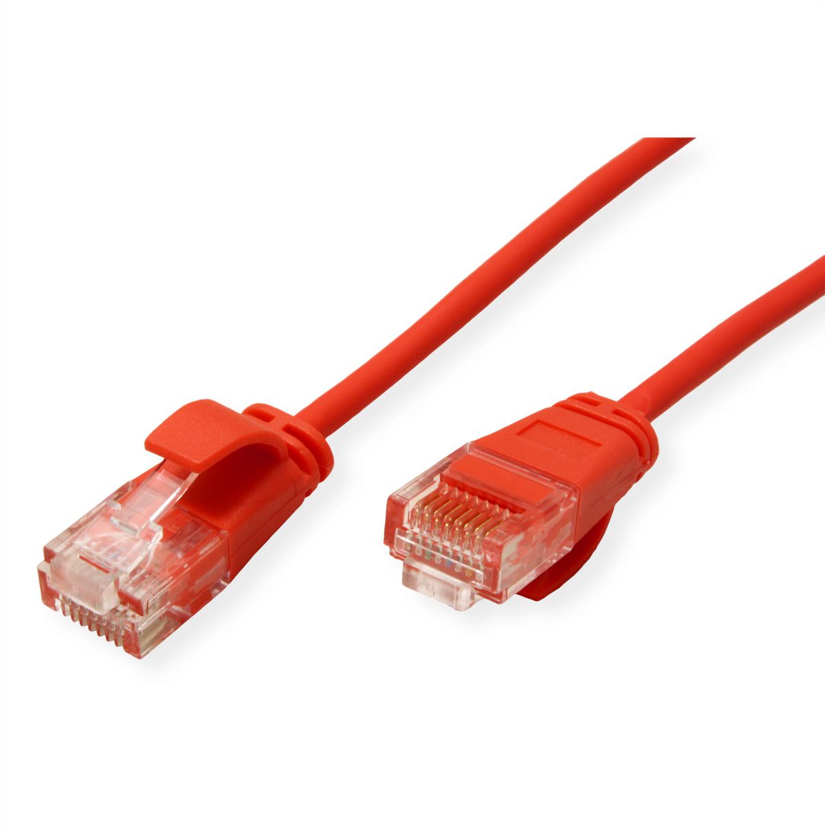 ROLINE UTP Data Center Patchkabel Cat.6A (Class EA), LSOH, extra dun, rood, 0,5 m