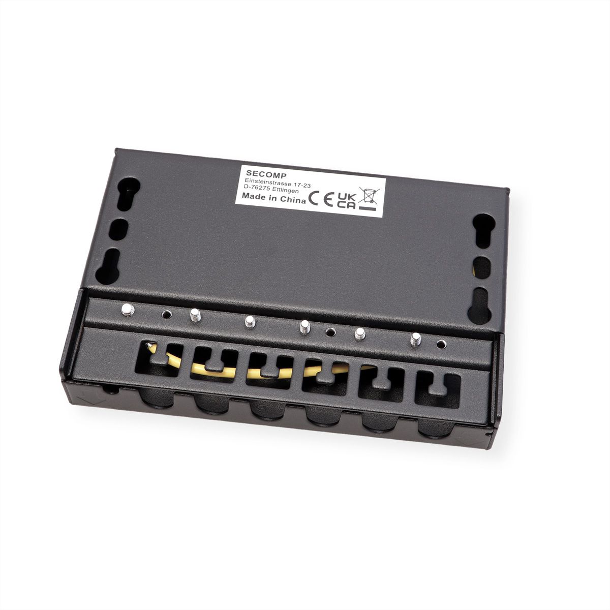 ROLINE Minipatchpaneel, Cat.6A/Cl.EA, 0,5U, 6x RJ45-poorten , afgeschermd, zwart