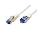 VALUE Patchkabel Kat.6A (Class EA) S/FTP (PiMF), LSOH, wit, 0,3 m