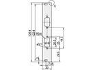 SCHROFF U-profiel voorpaneel, afschermbaar, D-Sub uitsparing, 3 HE, 4 HE, 2 x 9 pen, 2,5 mm, Al, geanodiseerd vooraan, geleidend achteraan