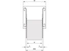 SCHROFF Telescopische geleider montageset, 1 U