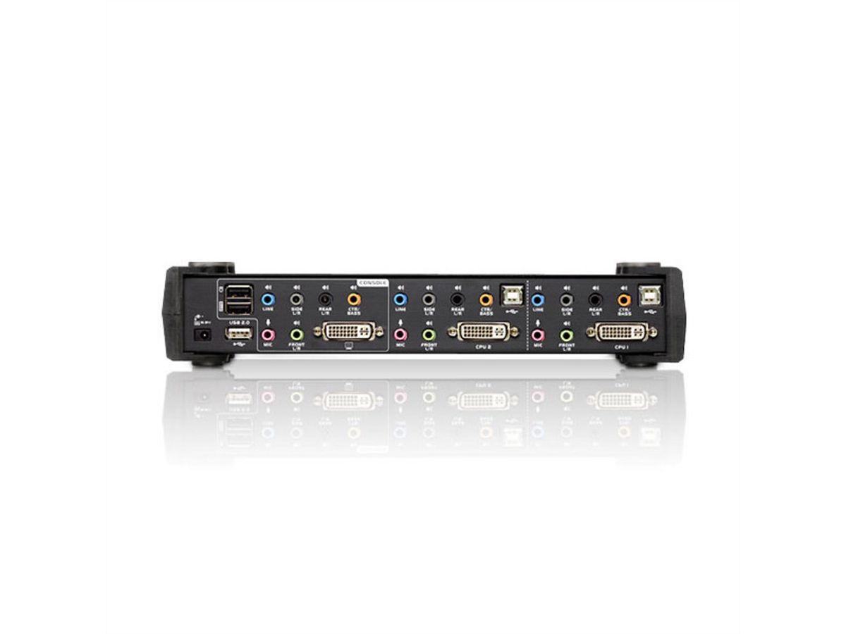 ATEN CS1782A KVM Switch Dual-Link DVI, USB, Audio, 2-Poorts