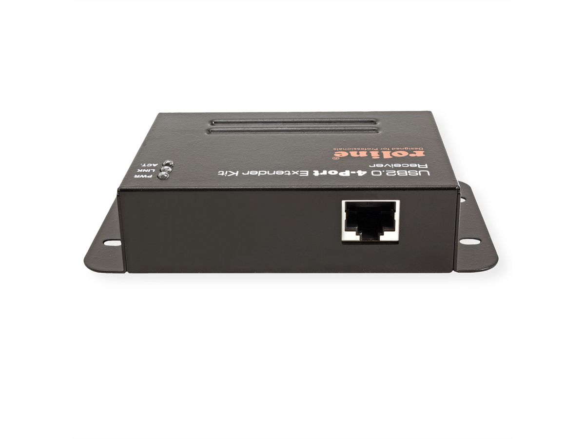 ROLINE USB 2.0 Extender over RJ-45, PoC, 4x USB, max. 50m