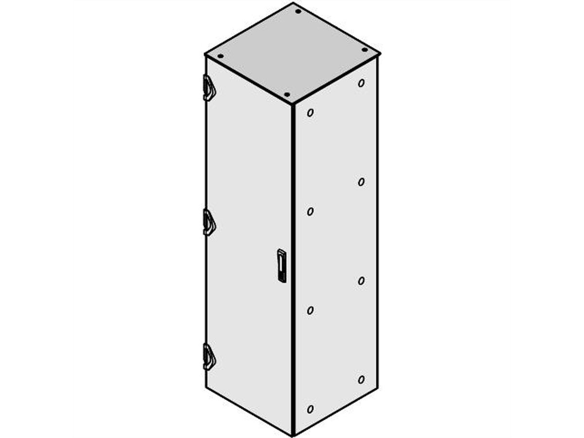 SCHROFF Varistar EMC en IP 55 Afdekkap gesloten, RAL 7021, 800W 1000D