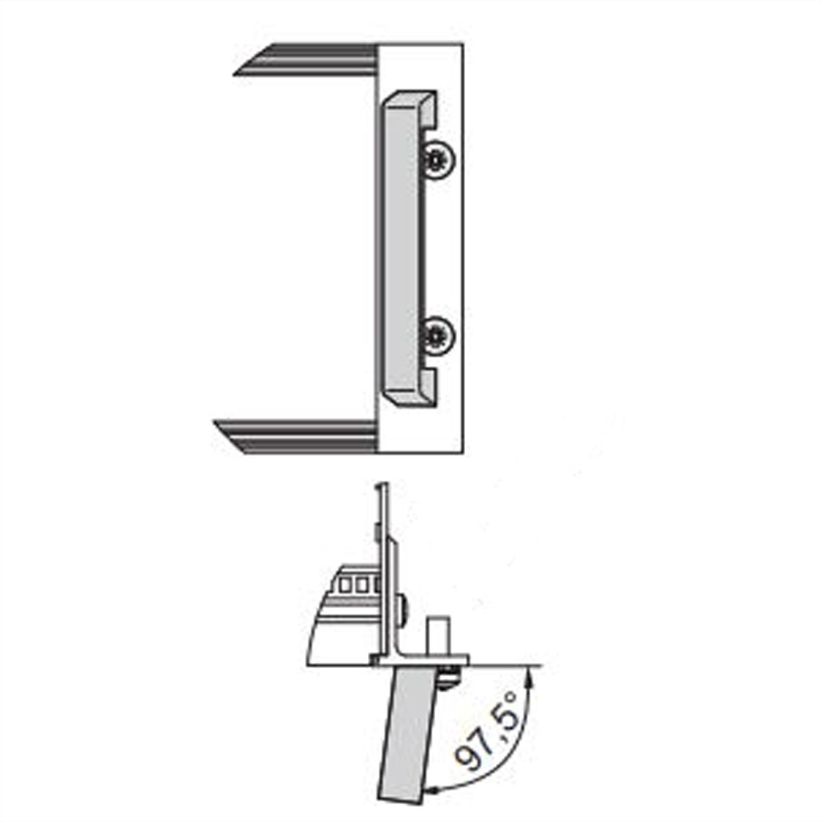 SCHROFF EuropacPRO 19" moduledrager voor moduledrager, zwaar, achteraf af te schermen, met handgreep vooraan, 6 HE, 235 mm