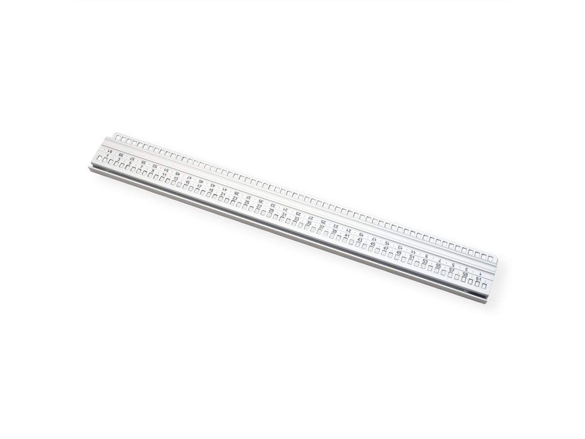 SCHROFF horizontale rail, voorzijde, type H-LD, zwaar, lange lip, voor IEEE toepassing, 63 PK