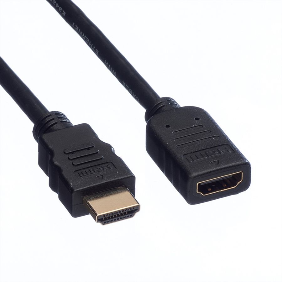 VALUE HDMI High Speed Cable met Ethernet M-F, 2 m