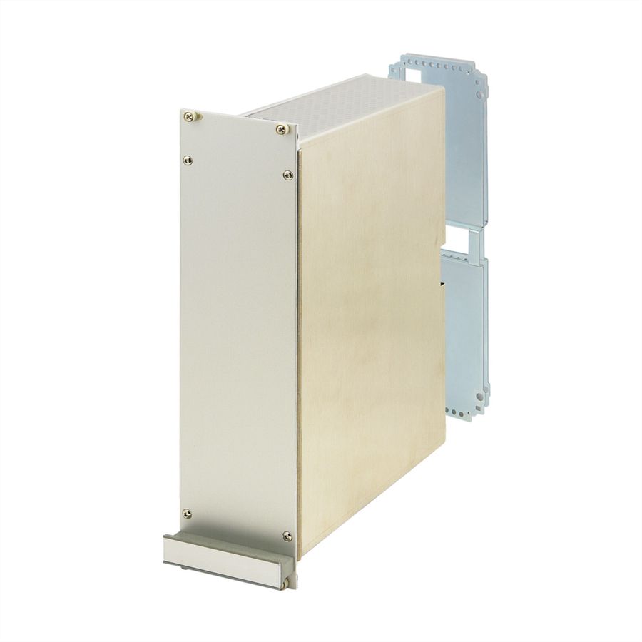 SCHROFF insteekmodule met frame PRO-set, afgeschermd, gladde afdekking, 1 connector, 6 HE, 21 HE, 167 mm