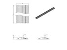 DATAFLEX Addit cable protector, straight 423, black, 150 cm